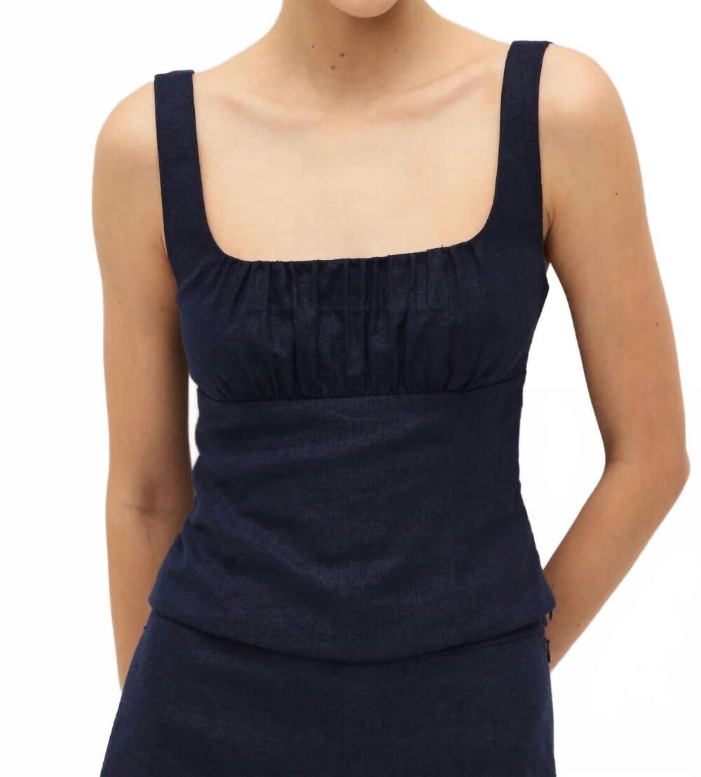 NEW ELODIE dwyn top in navy